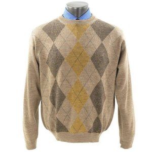 TRICOTS ST RAPHAEL Crewneck Sweater Merino Wool L Superlight Earth Tones